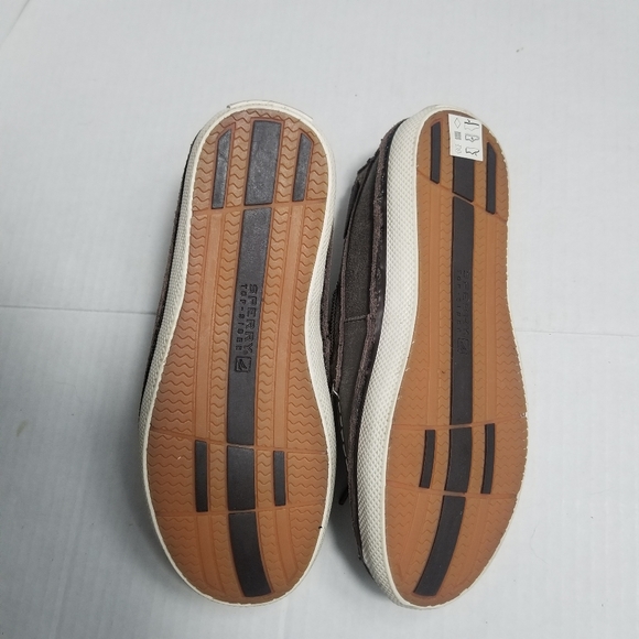 SPERRY KIDS BROWN LEATHER UPPER LOAFERS SIZE 2 - Picture 4 of 9